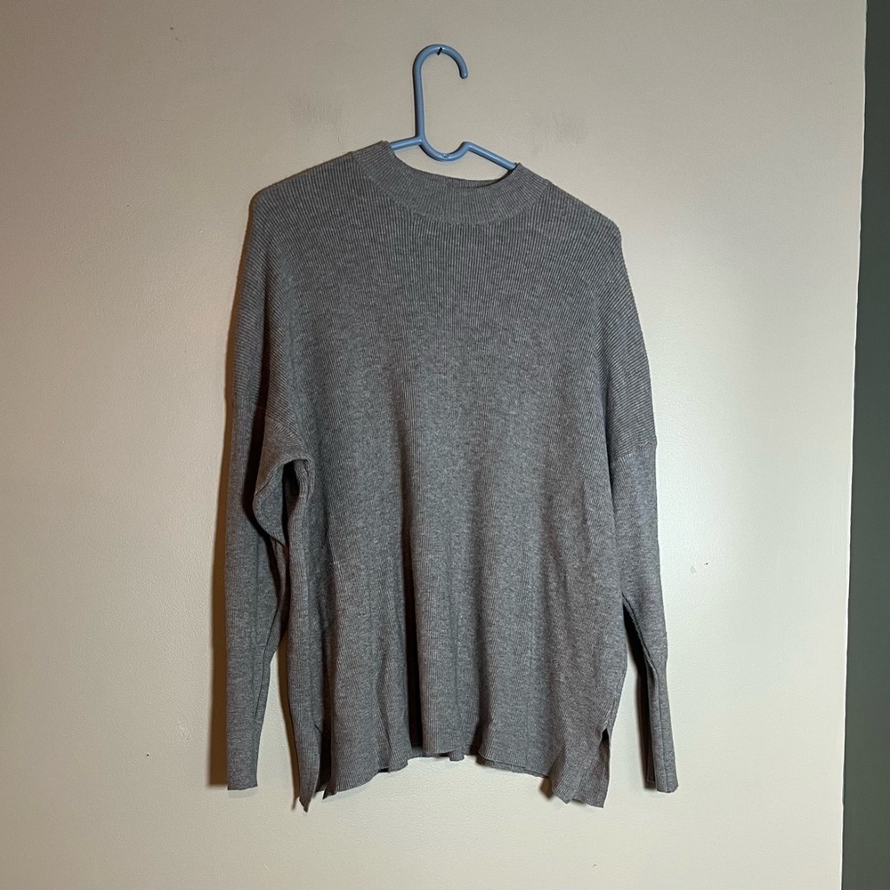 Altard State Womens Size M/L Light Brown Long Sleeve Sweater Slit Sides